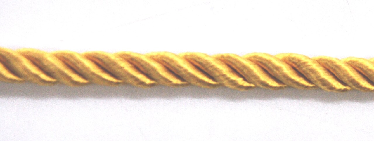 Belagio Cord Trim, 3/16" Wide, Softer Collection, 50 Yards, Gold